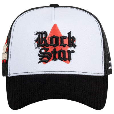 GORRA JC HATS ROCKSTAR BLACK & WHITE