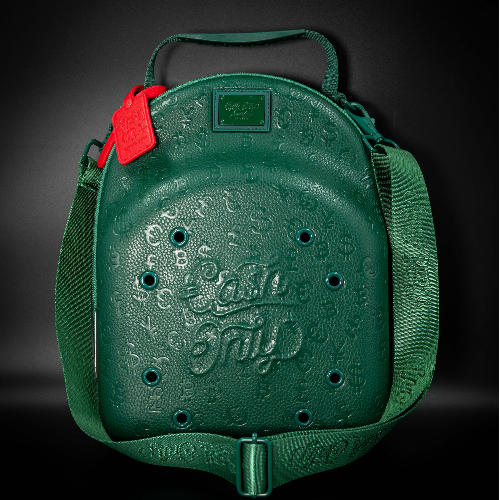 CARRIER CASH ONLY FULLY EMBOSSED GREEN