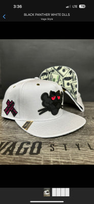 GORRA VAGO STYLE PANTERA BLANCA