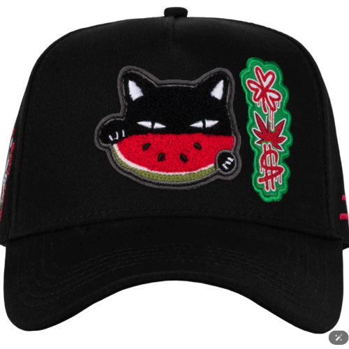 GORRA JC HATS WATERMELON CAT BLACK