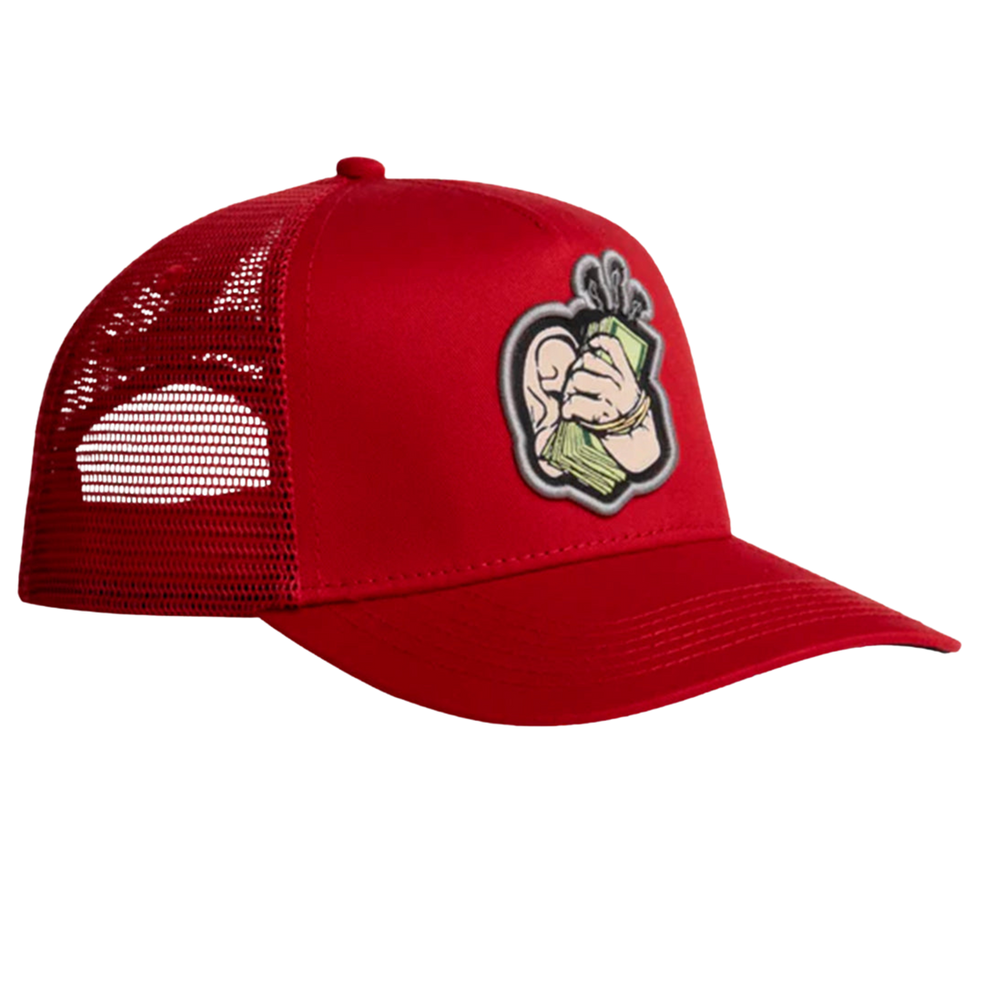 GORRA JC HATS HI MONEY CURVA ROJO