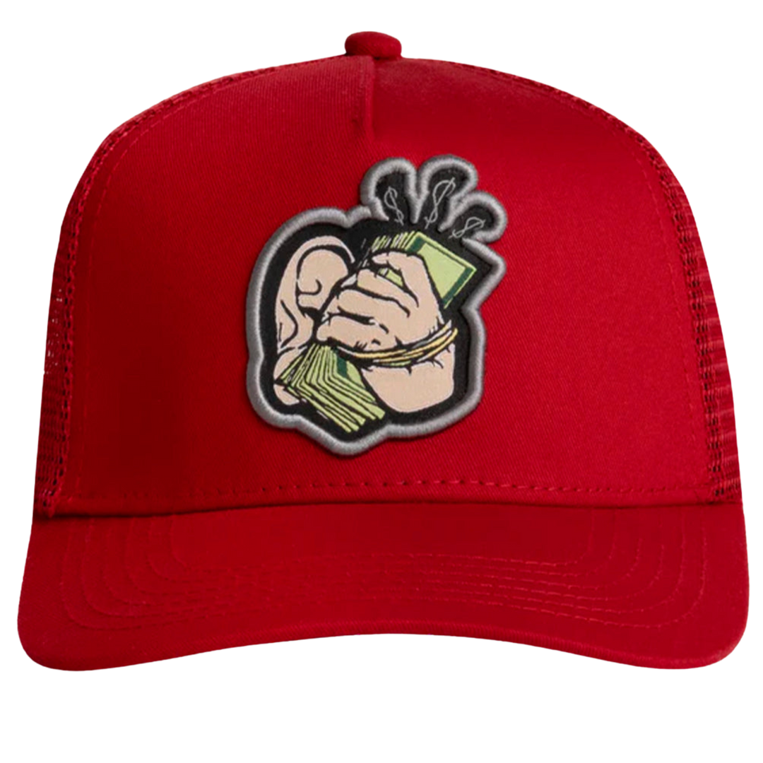 GORRA JC HATS HI MONEY CURVA ROJO