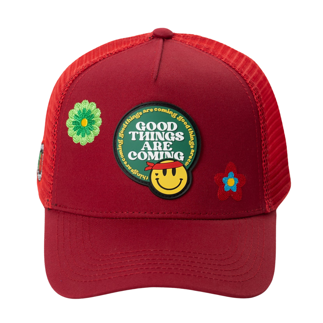 GORRA PROBLEATIC AND DANGEROUS CLUB GOOD THINS MALLA ROJA