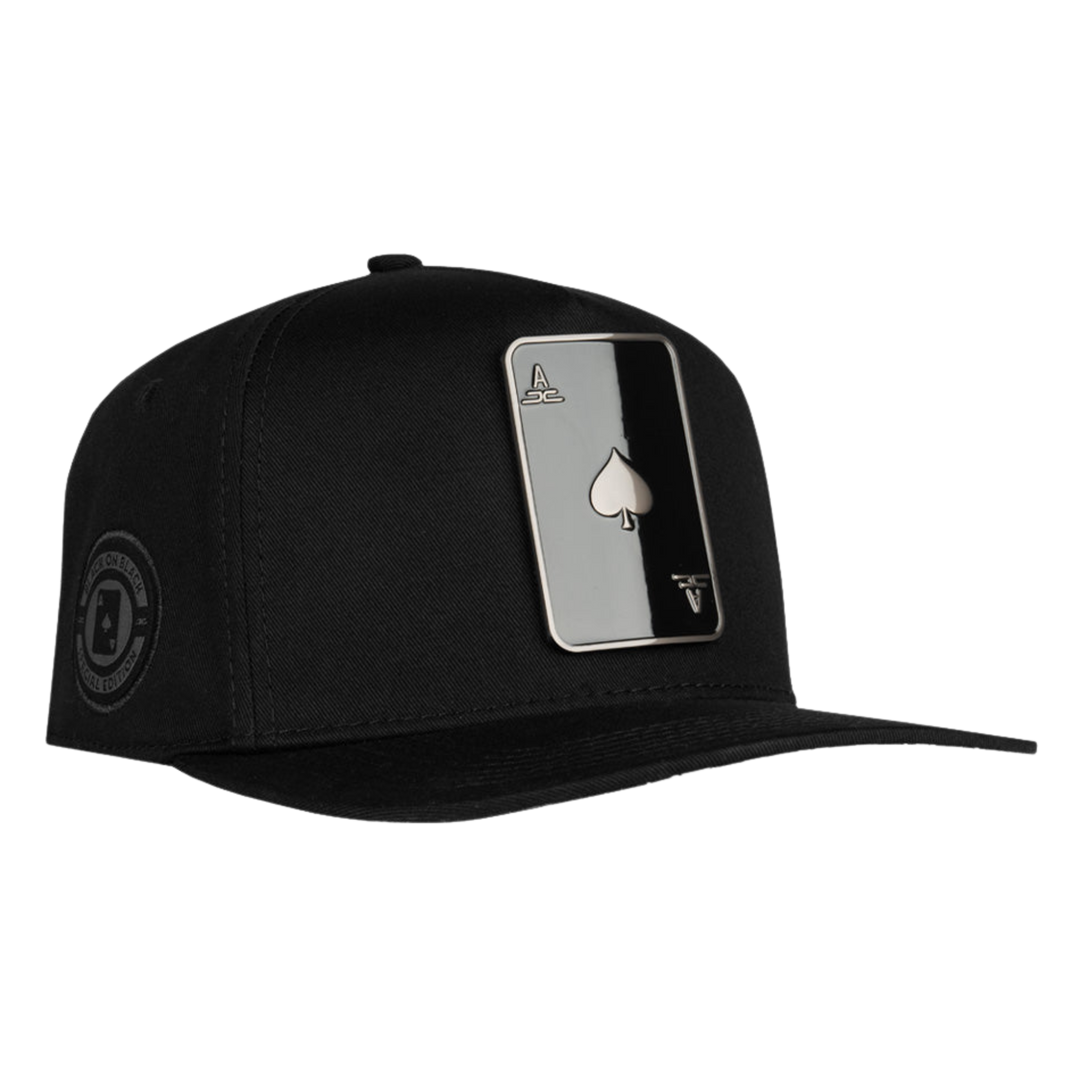 GORRA JC HATS POKER EE BLACK ON BLACK