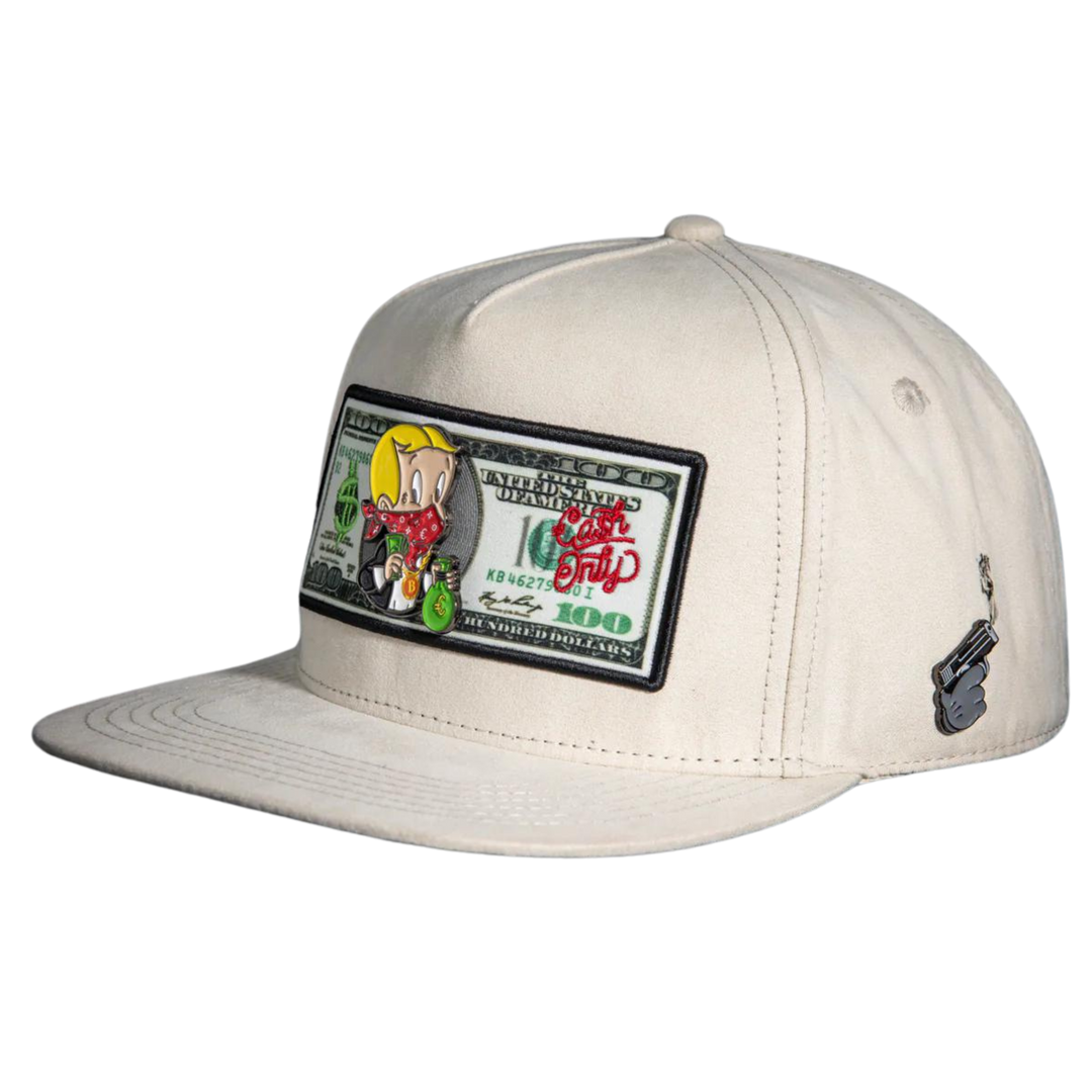 GORRA CASH ONLY RICH DOLAR WHITE