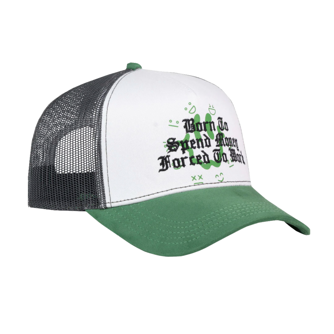 GORRA JC HATS SPEND MONEY WHITE GREEN
