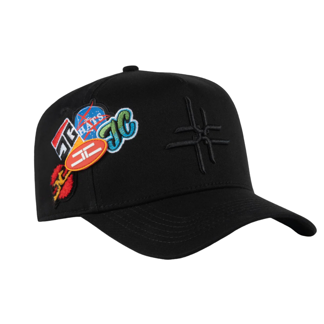GORRA JC HATS DOUBLE CURVE BLACK