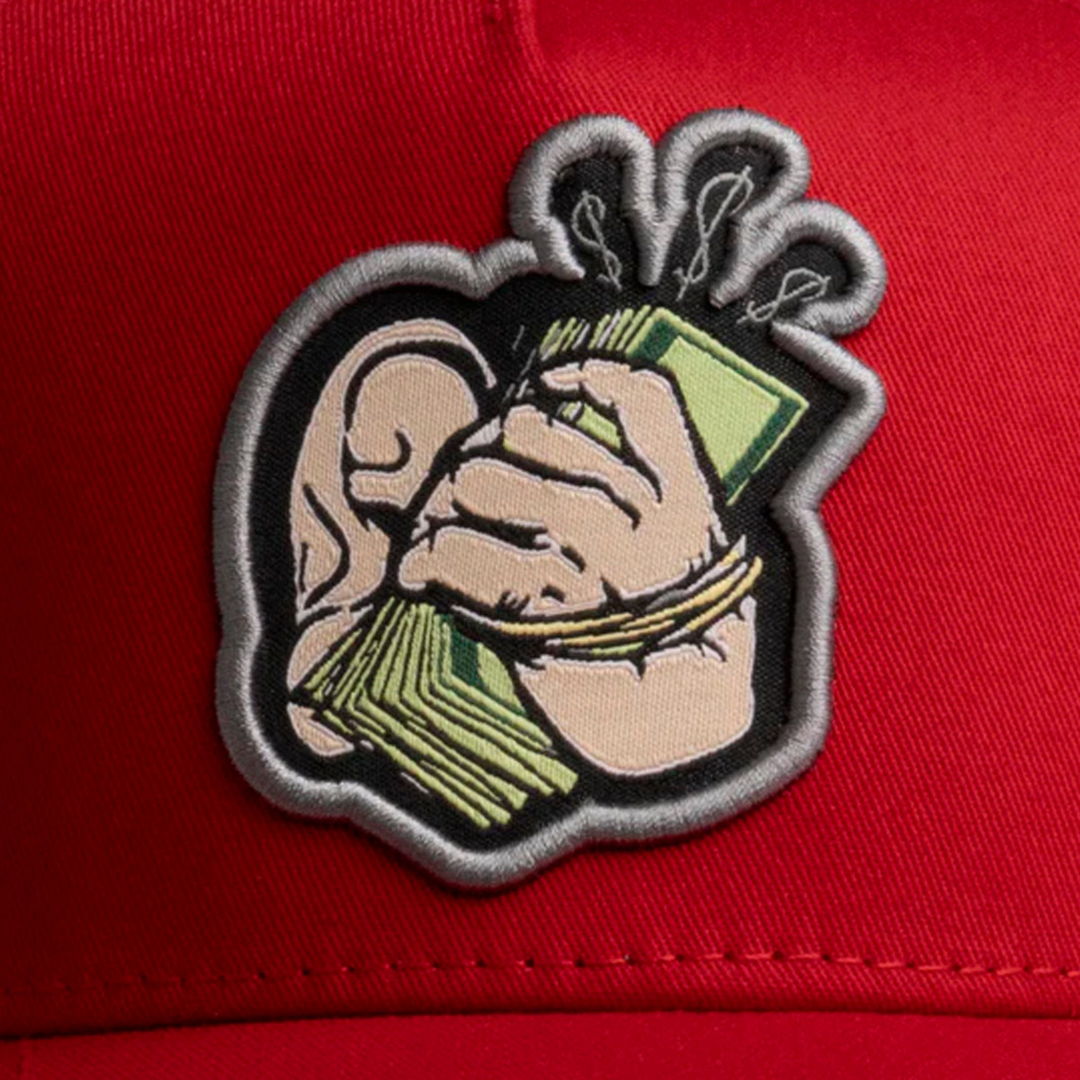 GORRA JC HATS HI MONEY CURVA ROJO
