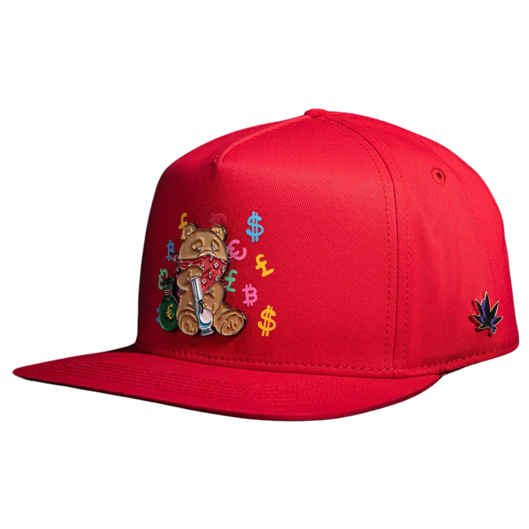 GORRA CASH ONLY TEDDY ROJA