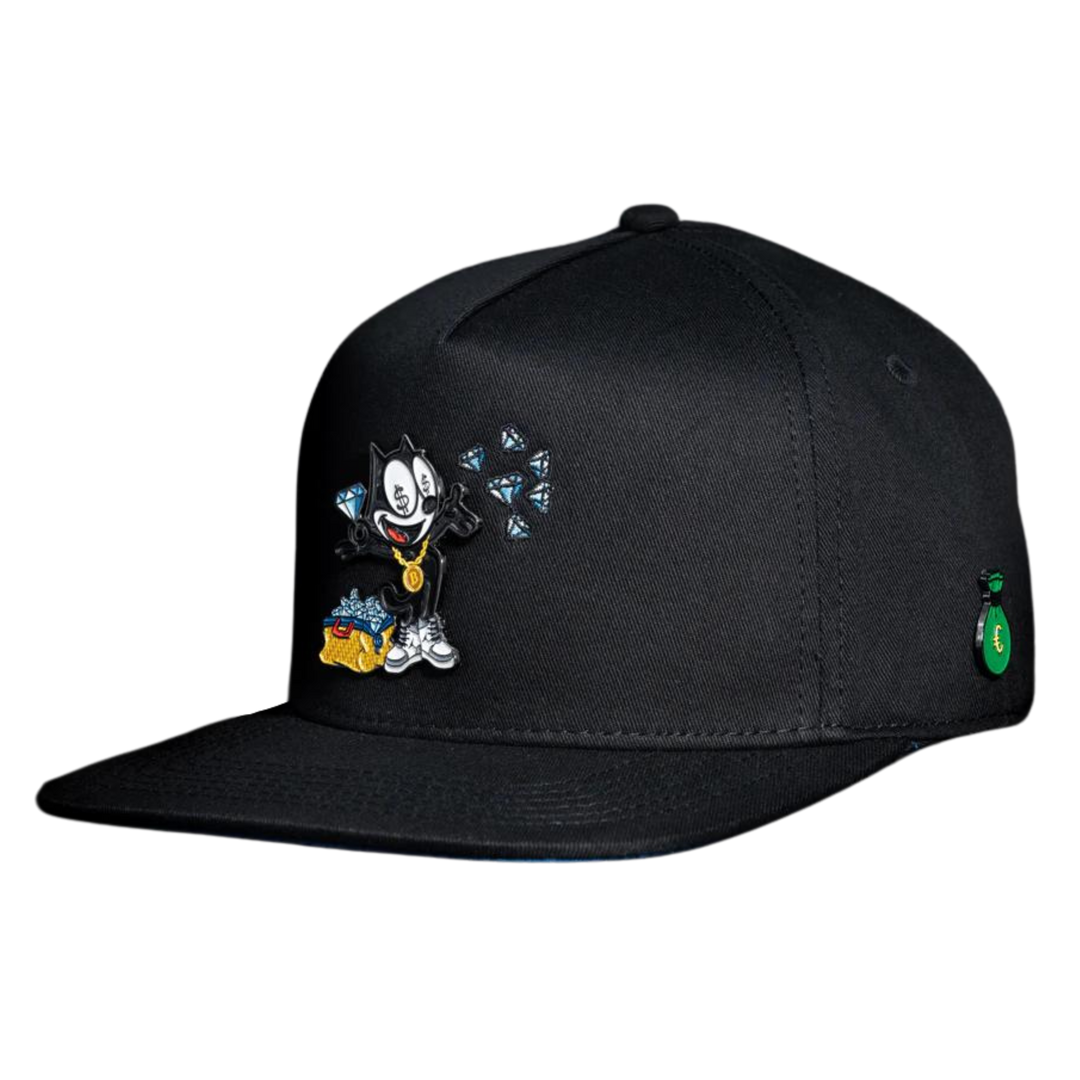 GORRA CASH ONLY FELIX CAT NEGRO