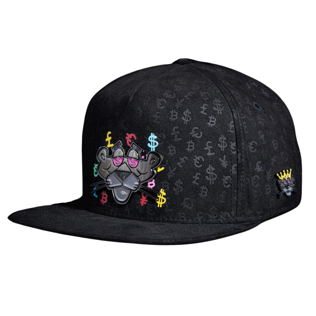 GORRA CASH ONLY PANTERA NEGRA FULL PRINT BLACK