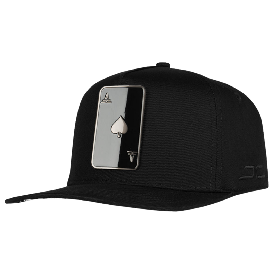 GORRA JC HATS POKER EE BLACK ON BLACK