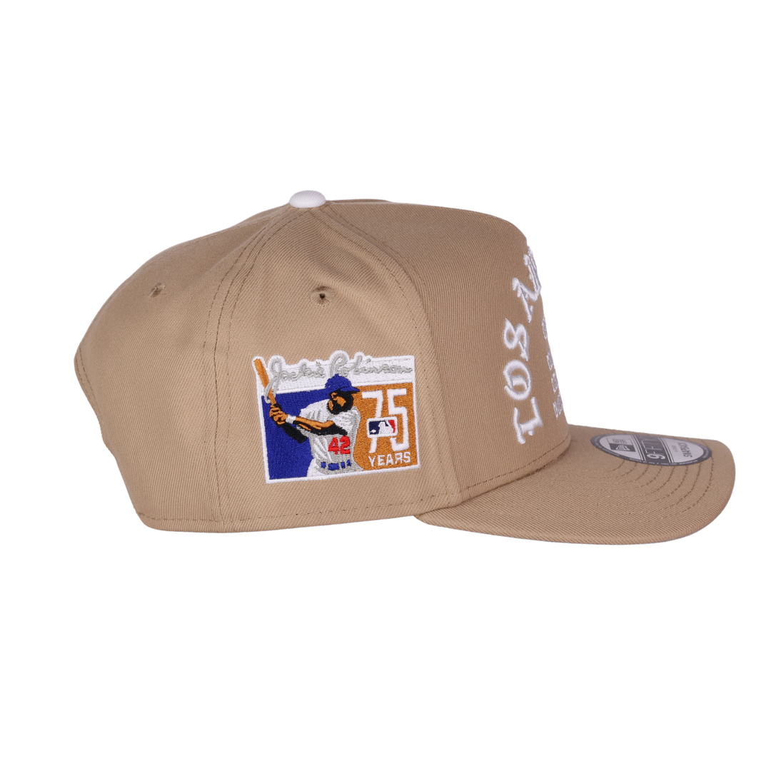 GORRA NEW ERA LA BEIGE BRANCO