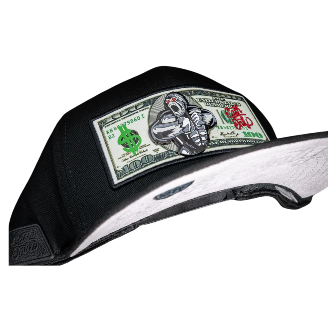 GORRA CASH ONLY GORILLA DOLAR BLACK