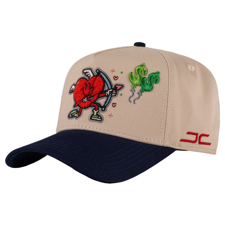 GORRA JC HATS MONEY LOVE BEIGE BLUE