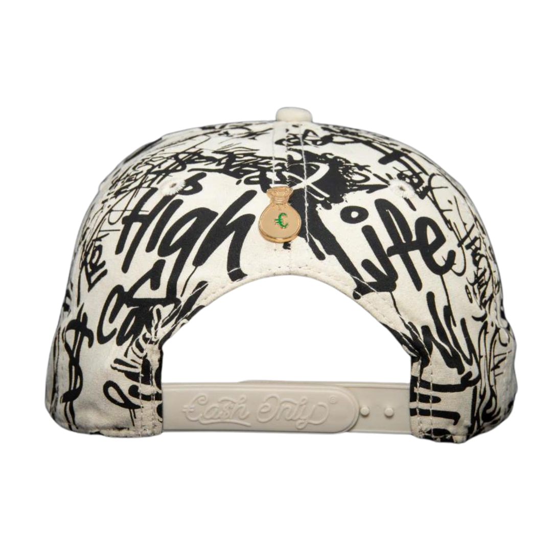 GORRA CASH ONLY YOU HAVE BEEN TAGED IN WHITE BACKGROUND