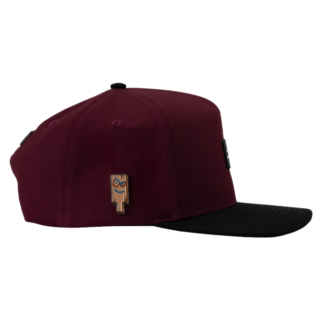 GORRA JC HATS CARTOON BURGUNDY