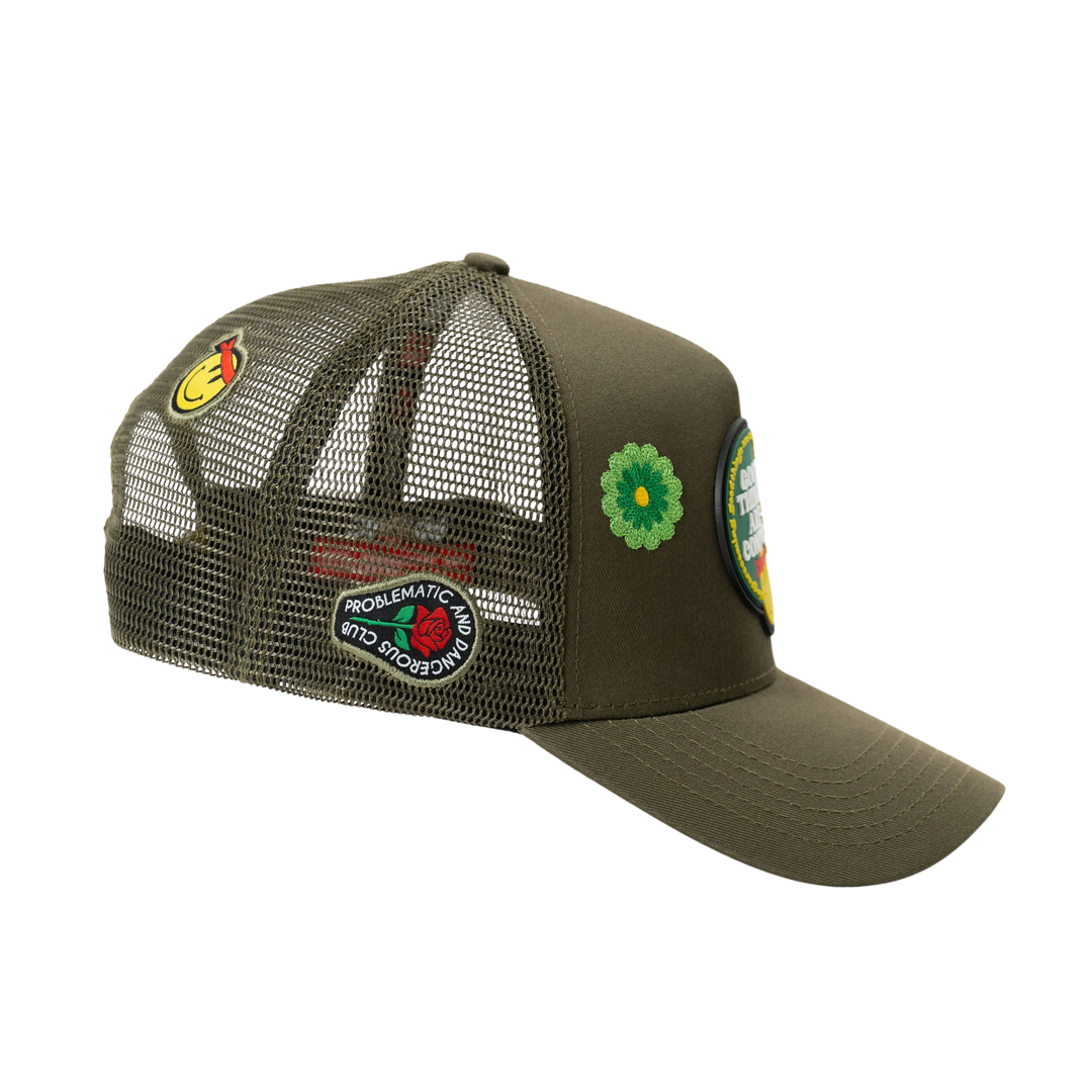 GORRA PROBLEATIC AND DANGEROUS CLUB GOOD THINGS MALLA VERDE