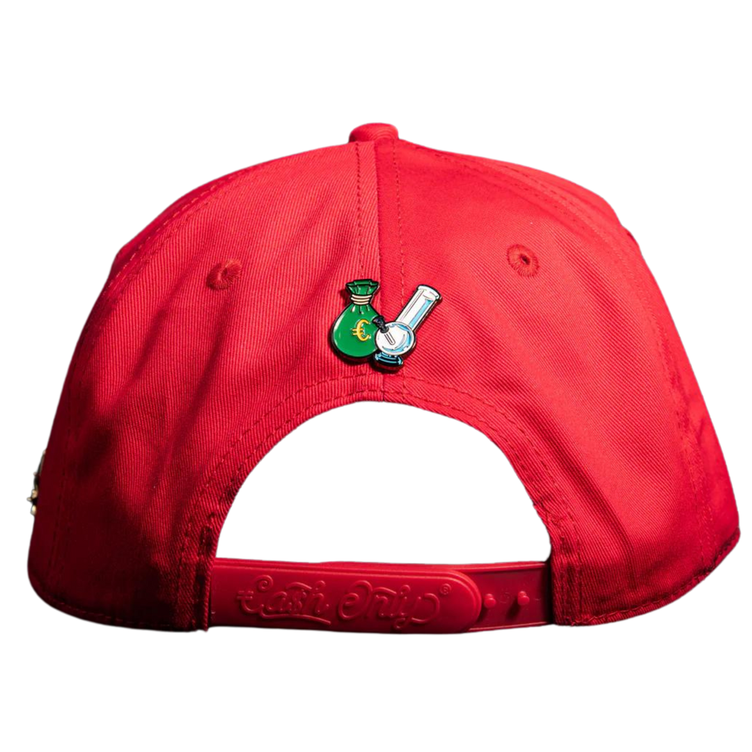GORRA CASH ONLY TEDDY ROJA