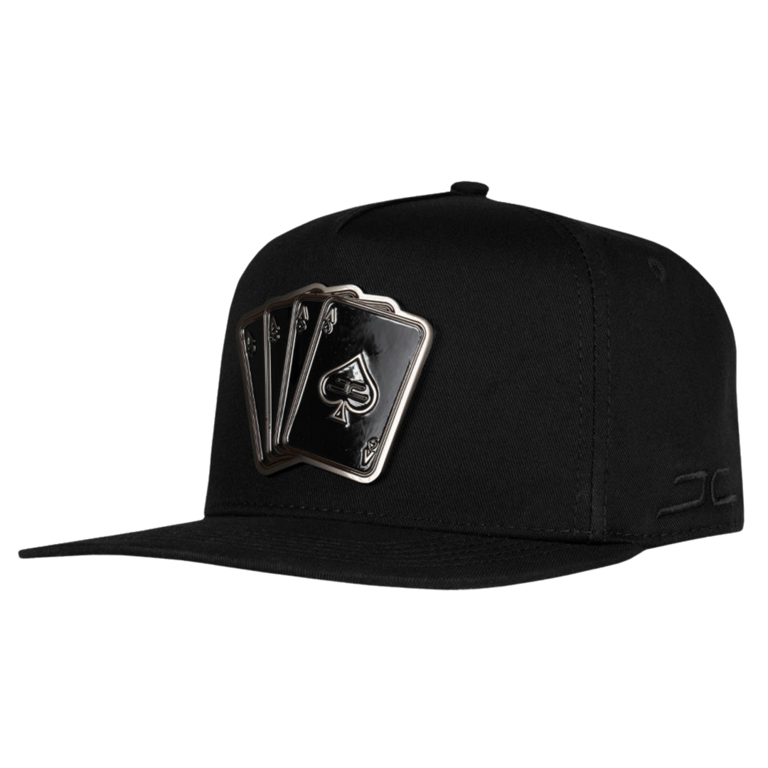 GORRA JC HATS POKER BLACK ON BLACK