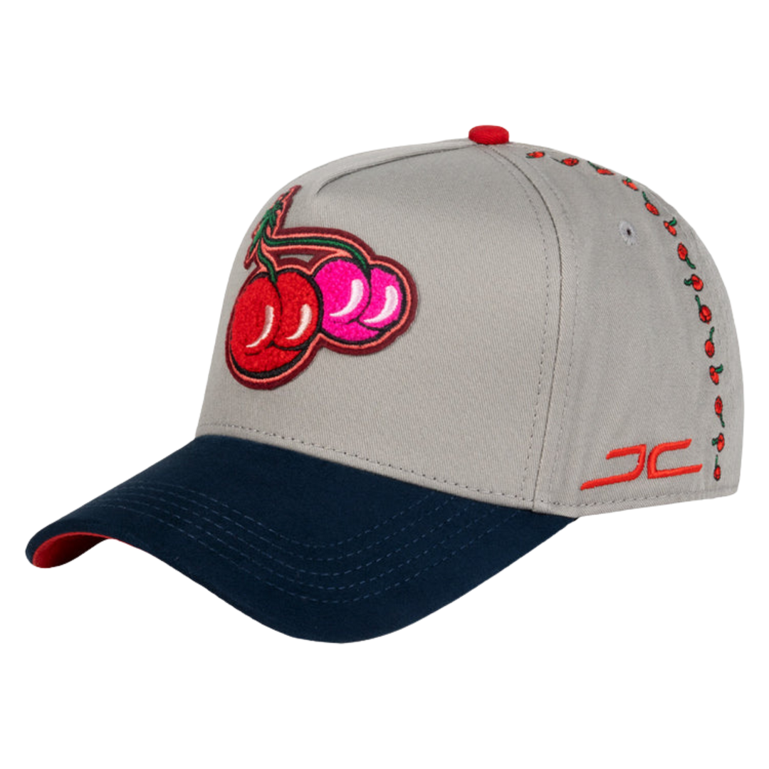 GORRA JC HATS CHERRY GRAY