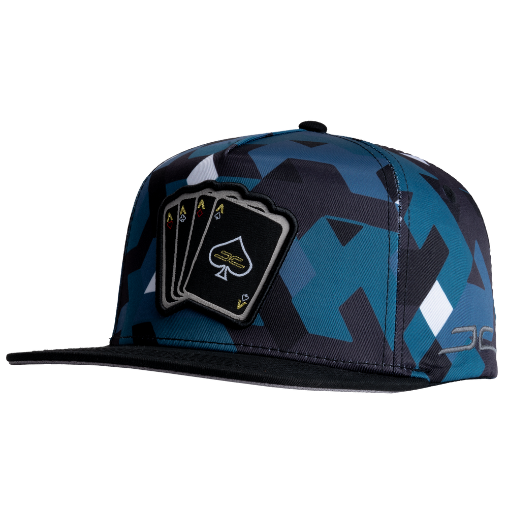 GORRA JC HATS POKER CAMO AQUA