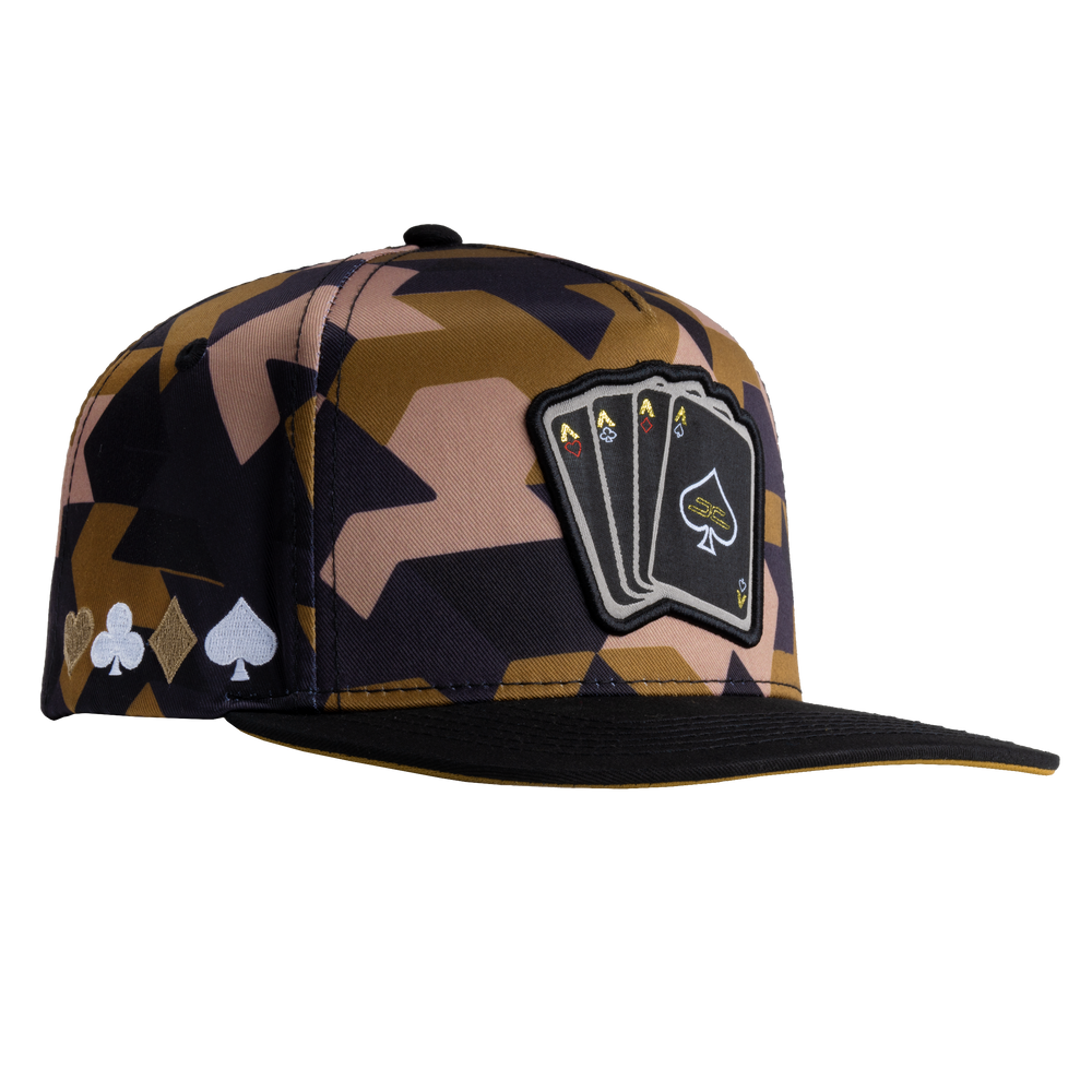 GORRA JC HATS POKER CAMO CAFE