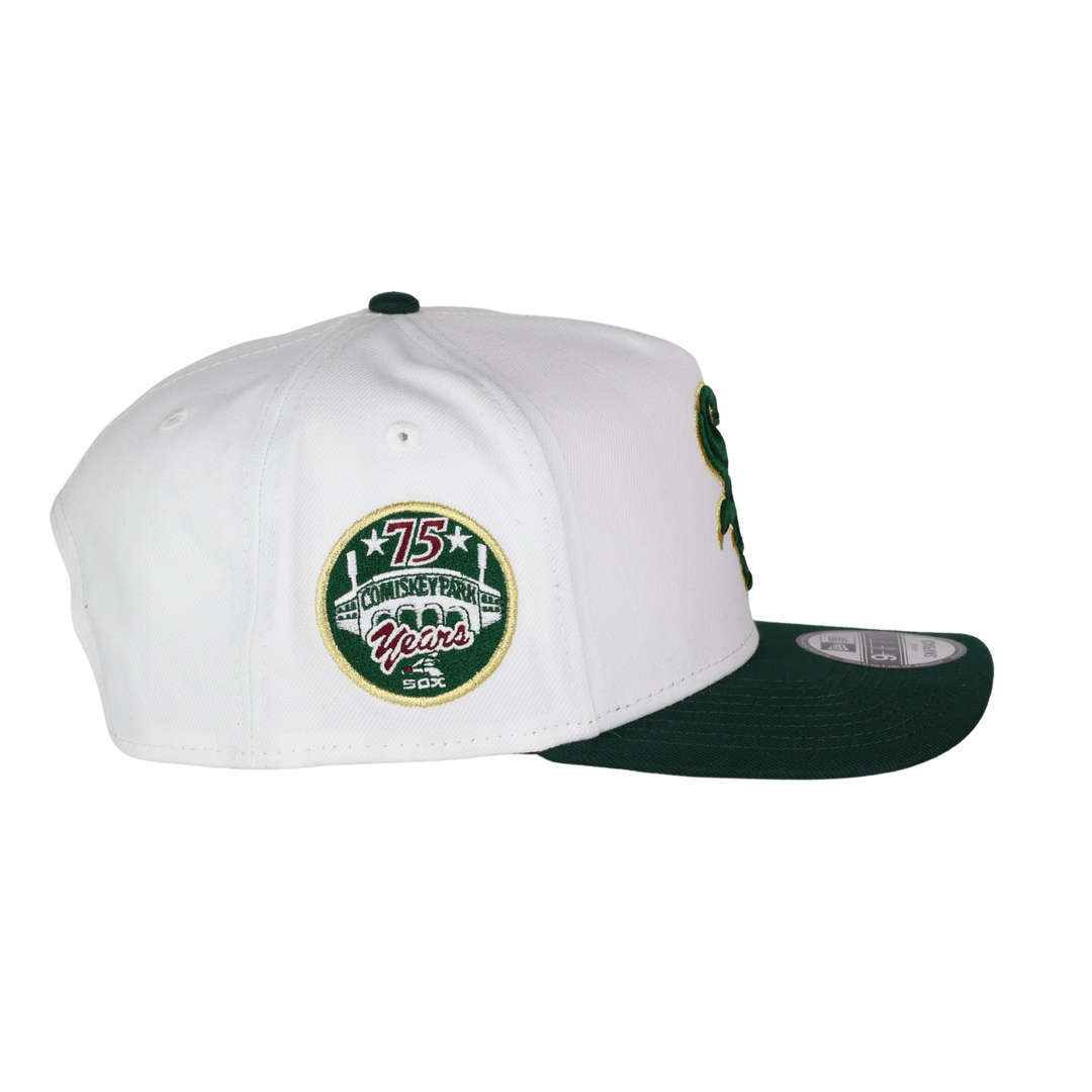 GORRA NEW ERA SOX BEIGE VERDE