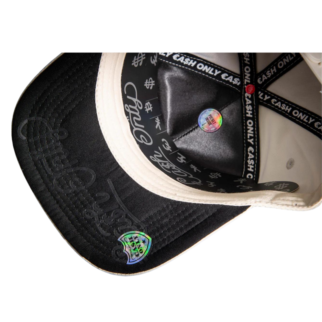 GORRA CASH ONLY RICH DOLAR WHITE