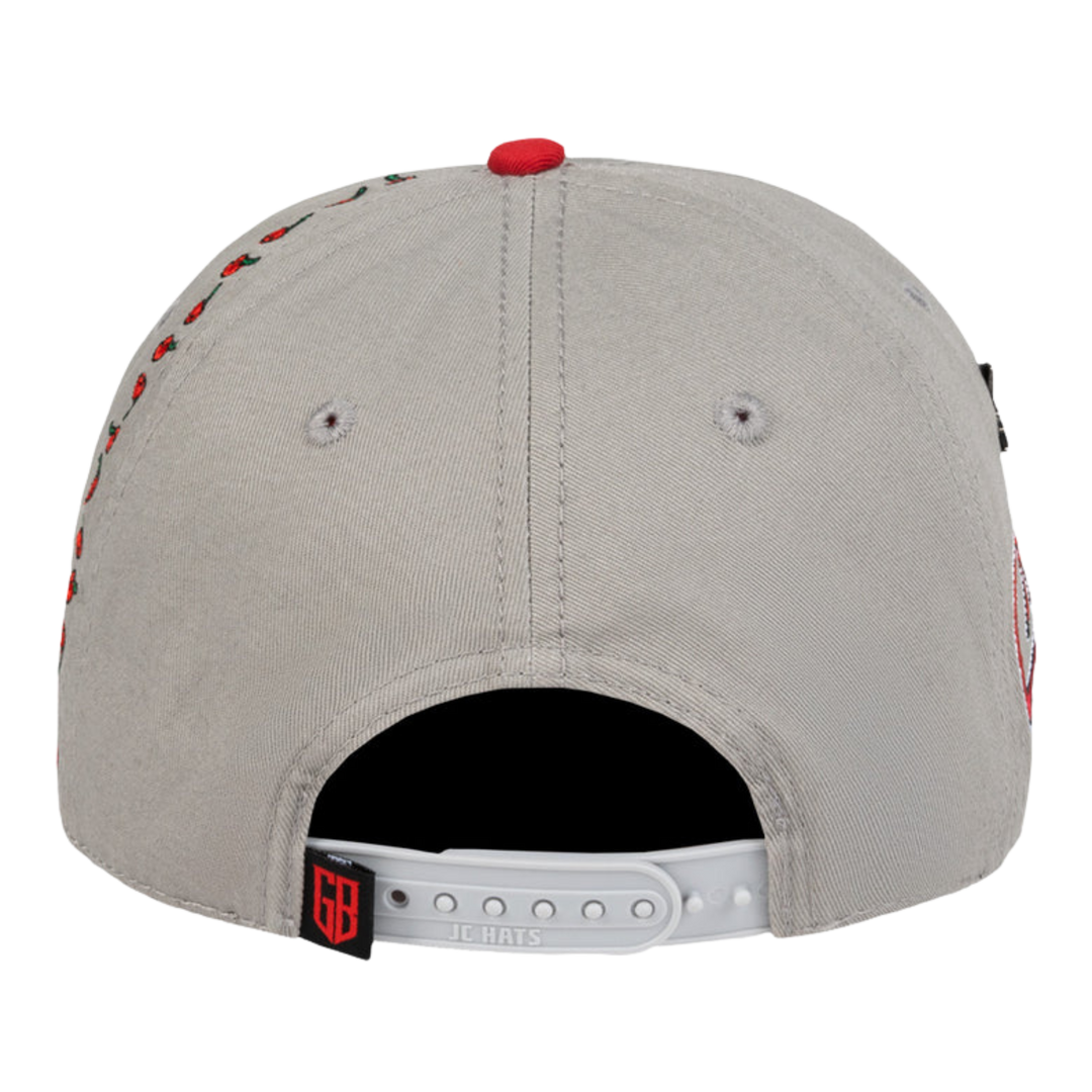 GORRA JC HATS CHERRY GRAY