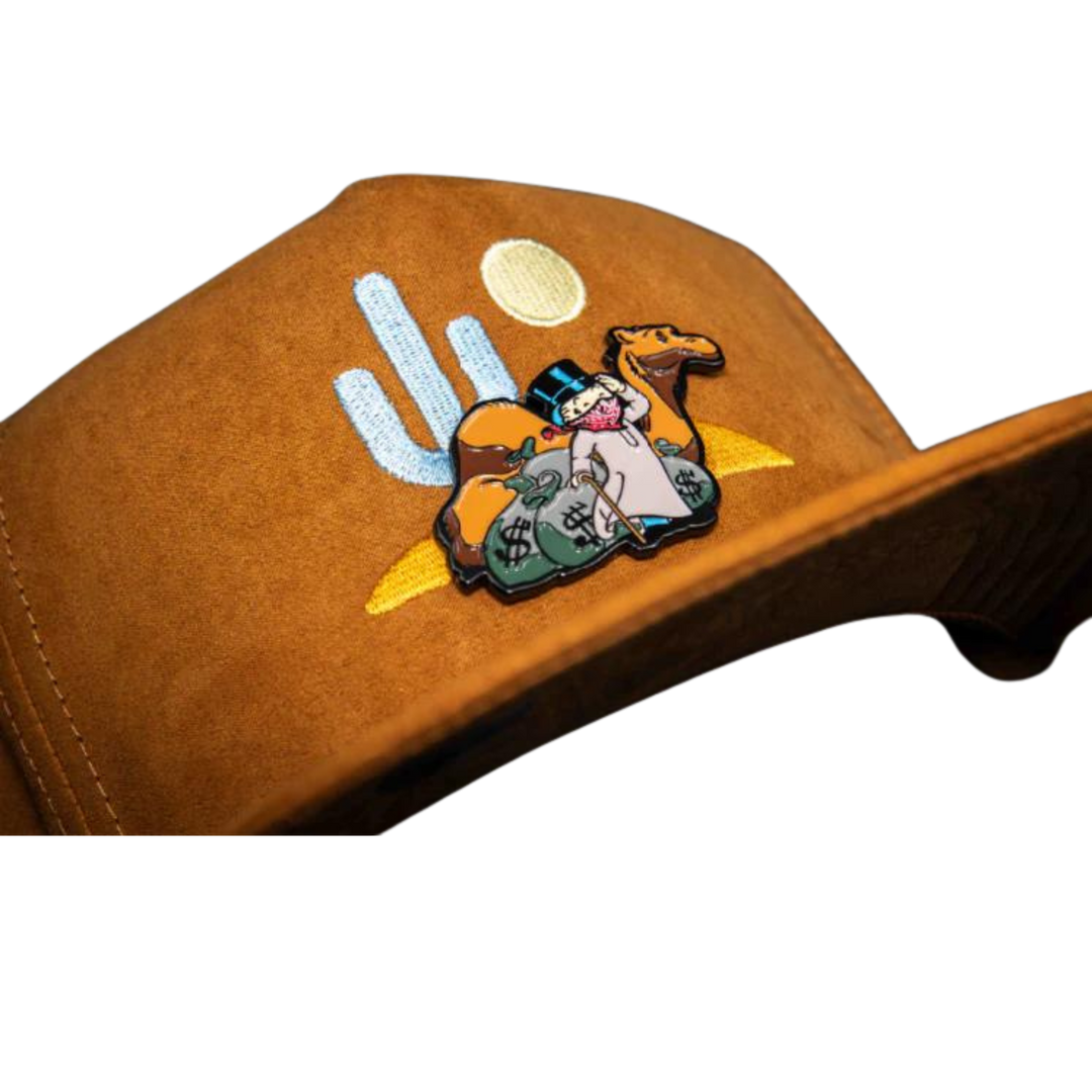 GORRA CASH ONLY CAMEL DESERT IN SUEDE