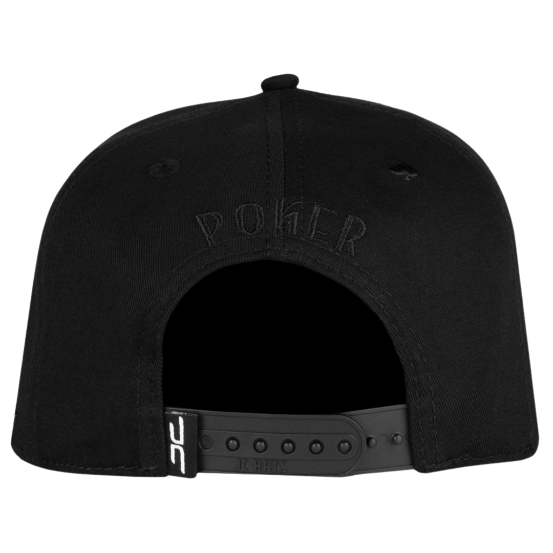 GORRA JC HATS POKER BLACK ON BLACK