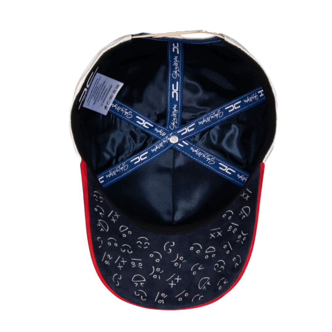 GORRA JC HATS HAPPY FACE BEIGE RED