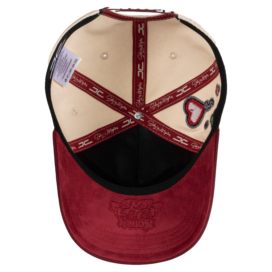 GORRA JC HATS MONEY LOVE BEIGE RED