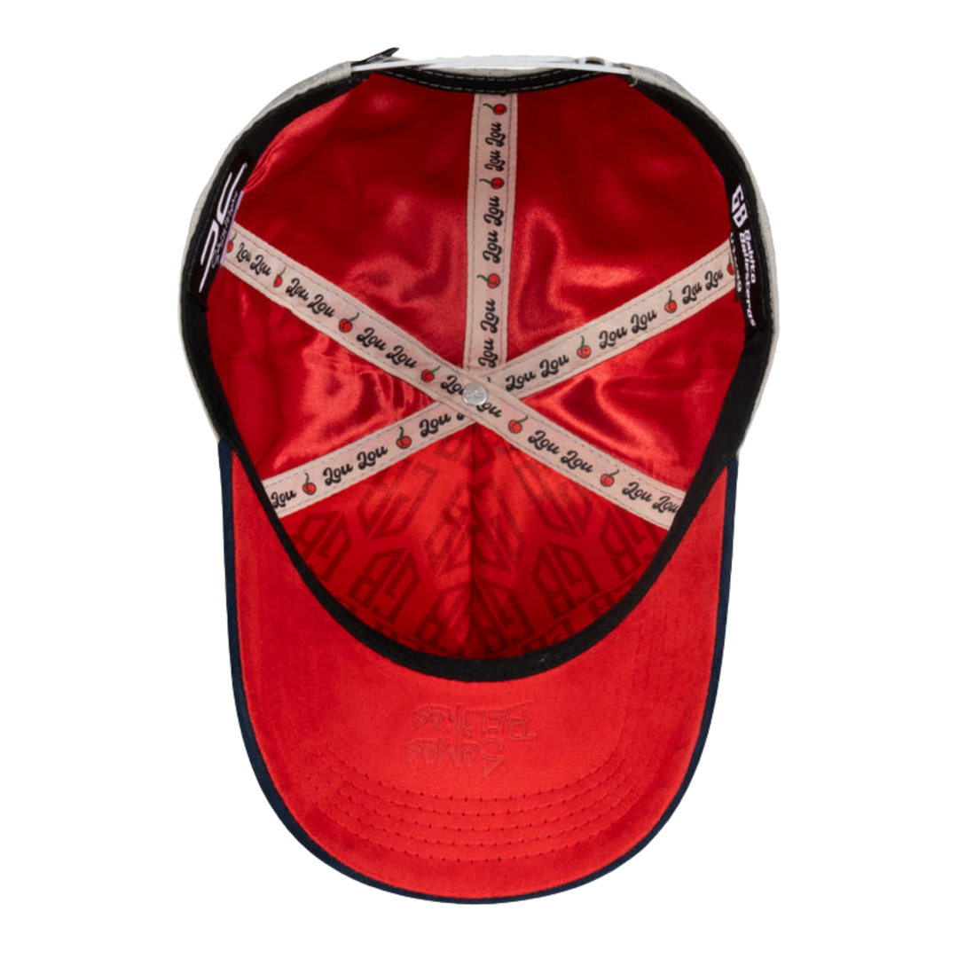 GORRA JC HATS CHERRY GRAY