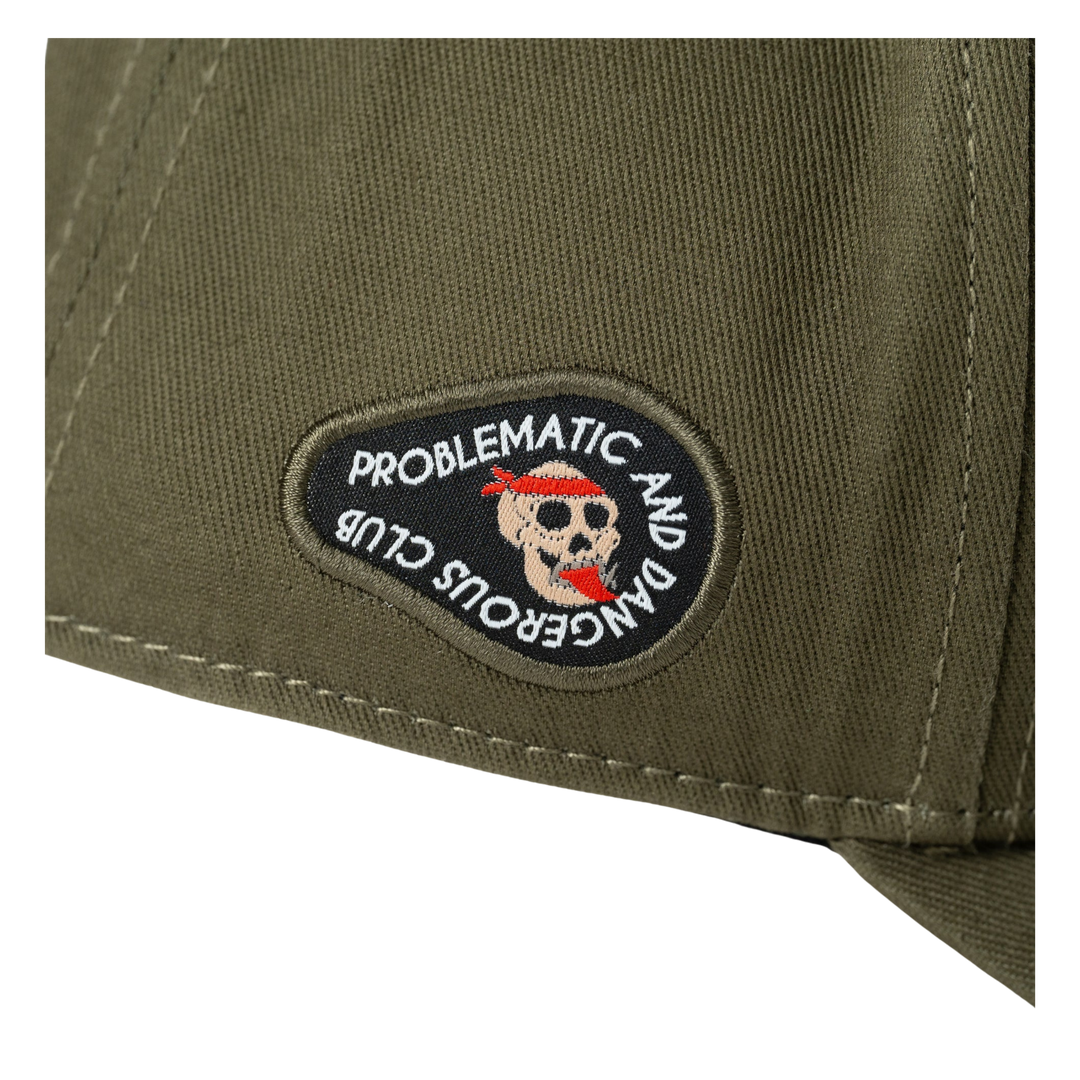 GORRA PROBLEMATIC AND DANGEROUS CLUB DRUGS ARE BAD VERDE MILITAR