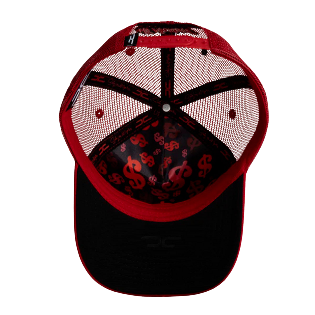 GORRA JC HATS HI MONEY CURVA ROJO