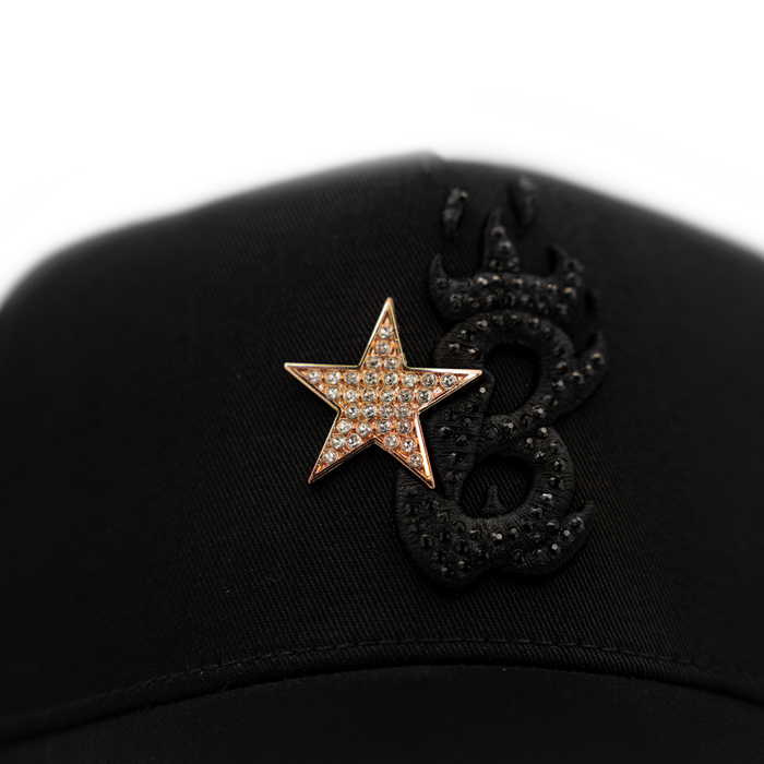 GORRA BARBAS HATS B STAR ROSE GOLD