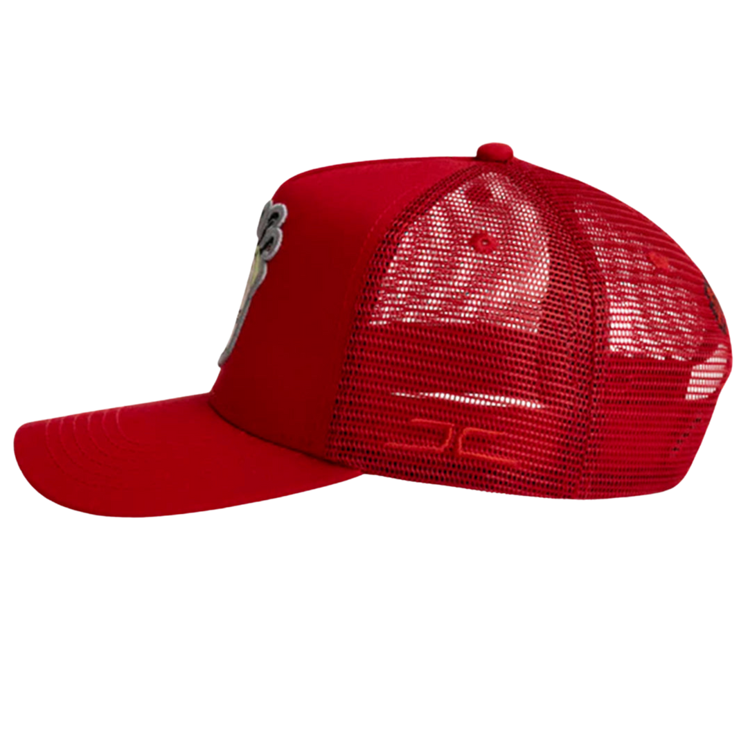 GORRA JC HATS HI MONEY CURVA ROJO