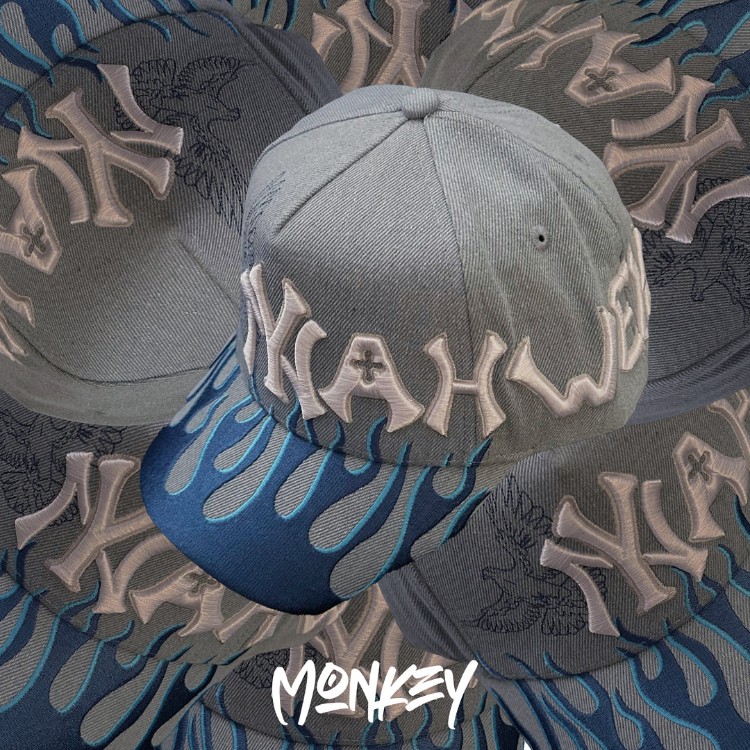 GORRA RUDE AWAKENING NY YANKE BABY BLUE