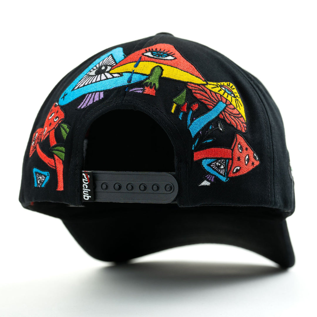 GORRA PROBLEMATIC AND DANGEROUS CLUB DRUGS ARE BAD TRIPPY NEGRA