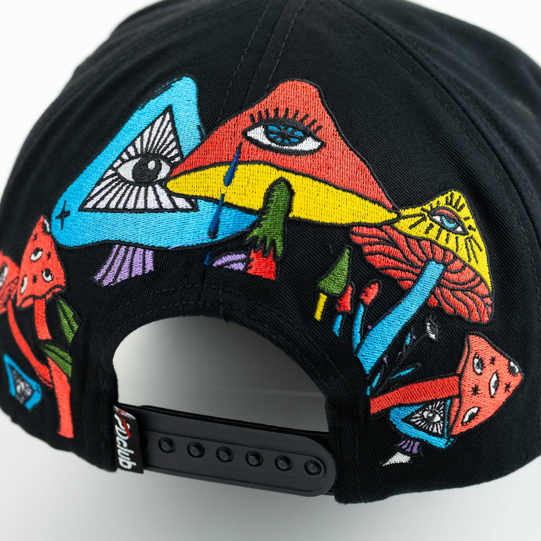 GORRA PROBLEMATIC AND DANGEROUS CLUB DRUGS ARE BAD TRIPPY NEGRA