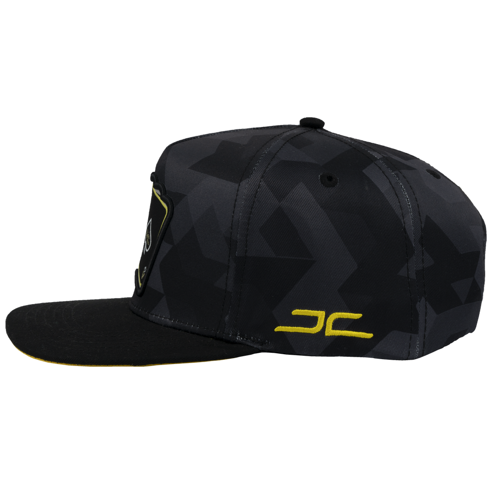 GORRA JC HATS POKER CAMO NEGRO AMARILLO