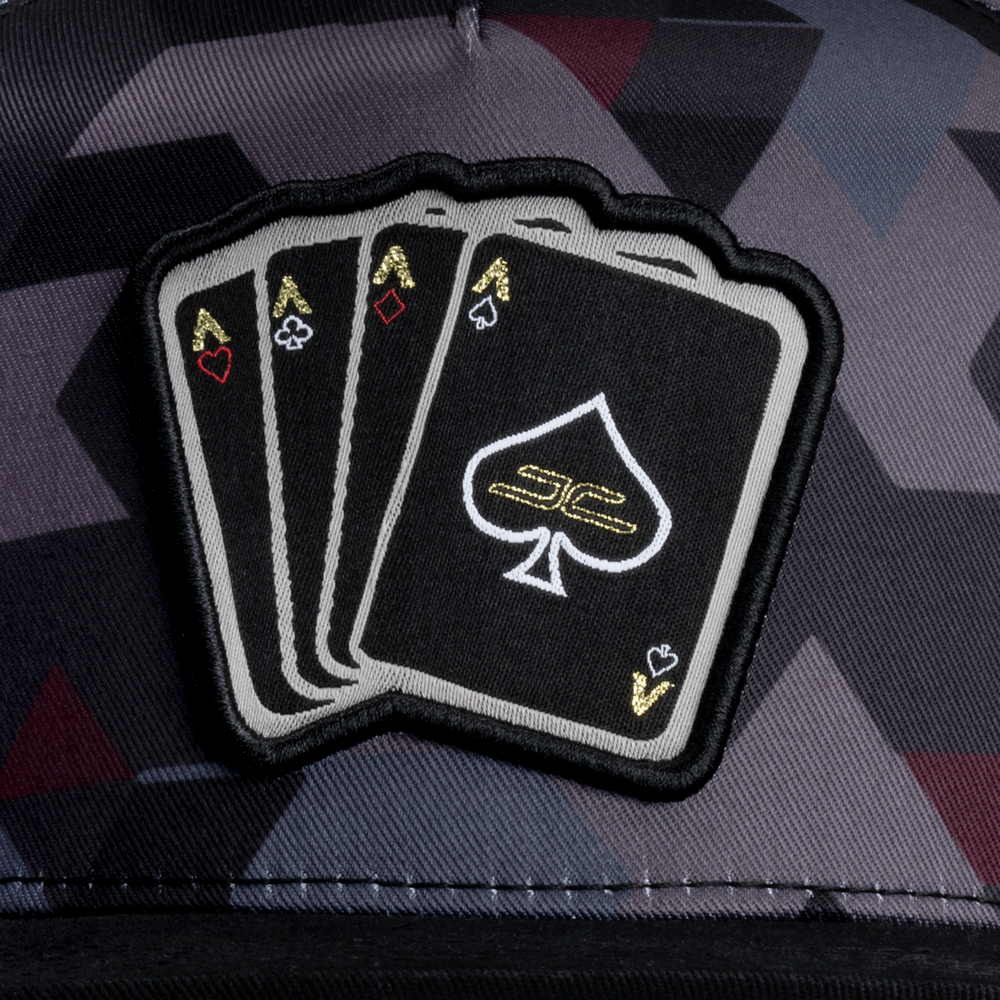 GORRA JC HATS POKER CAMO AZUL