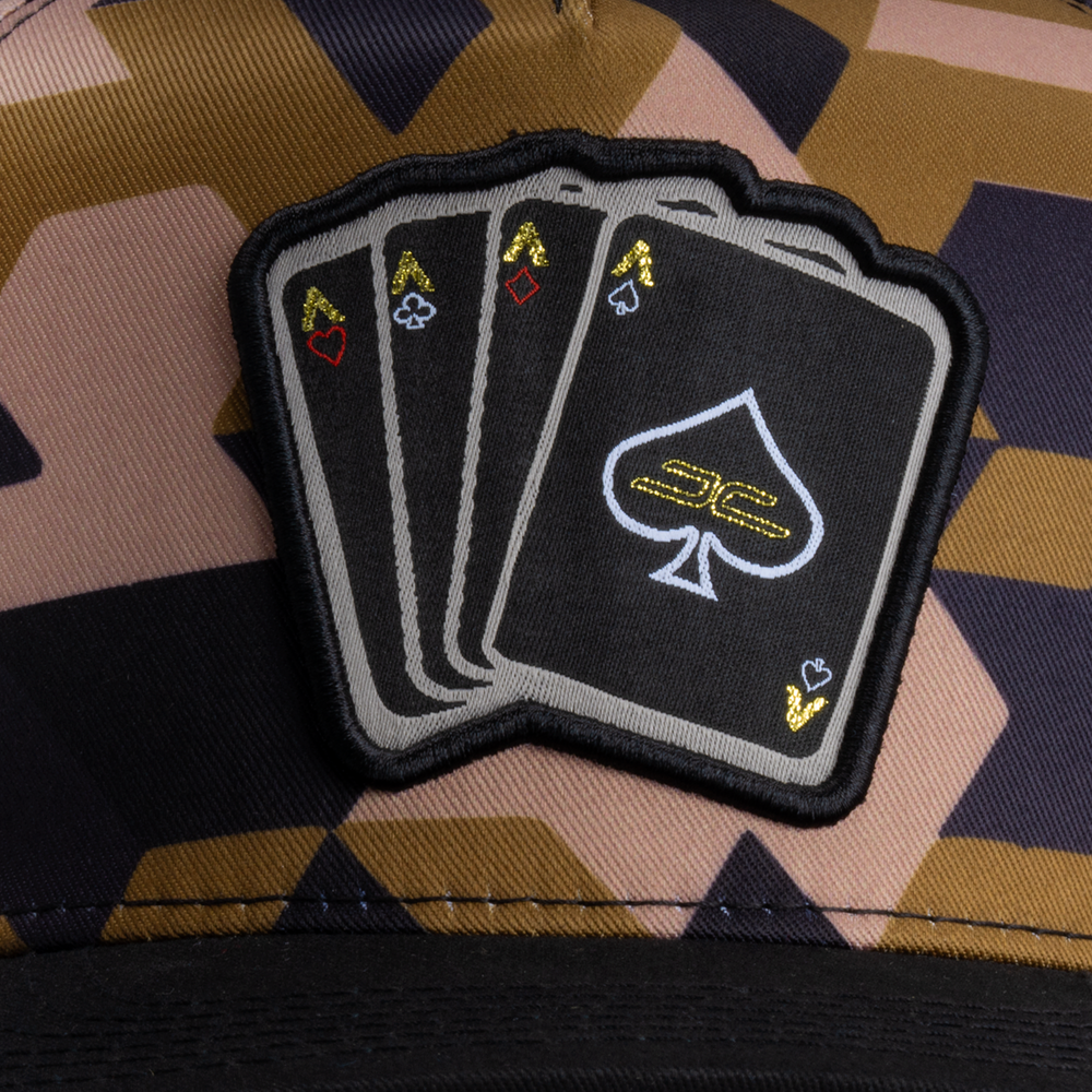 GORRA JC HATS POKER CAMO CAFE