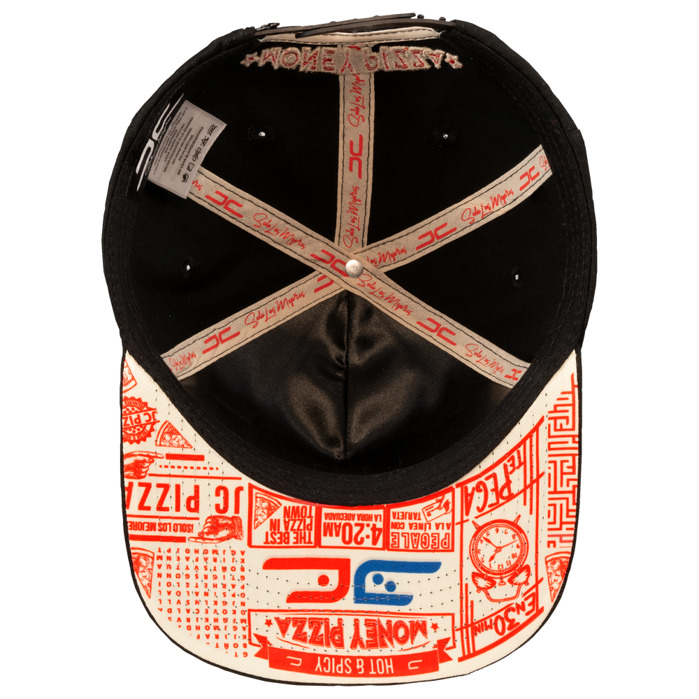 GORRA JC HATS PIZZA BLACK