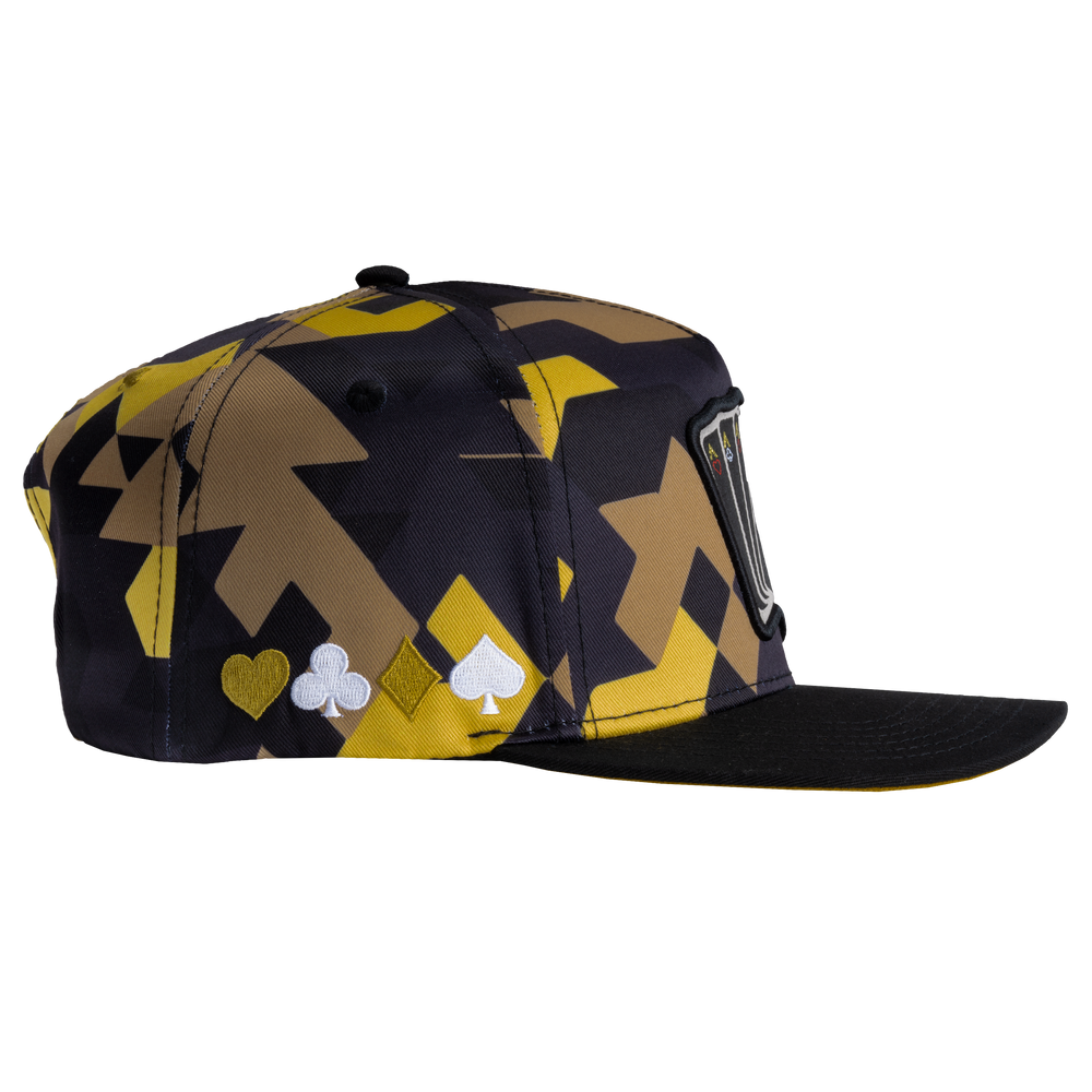 GORRA JC HATS POKER CAMO AMARILLO