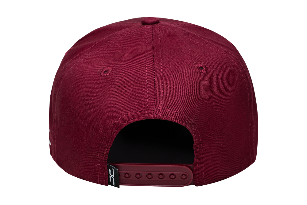GORRA JC HATS CLASSIC BURGUNDY CURVE