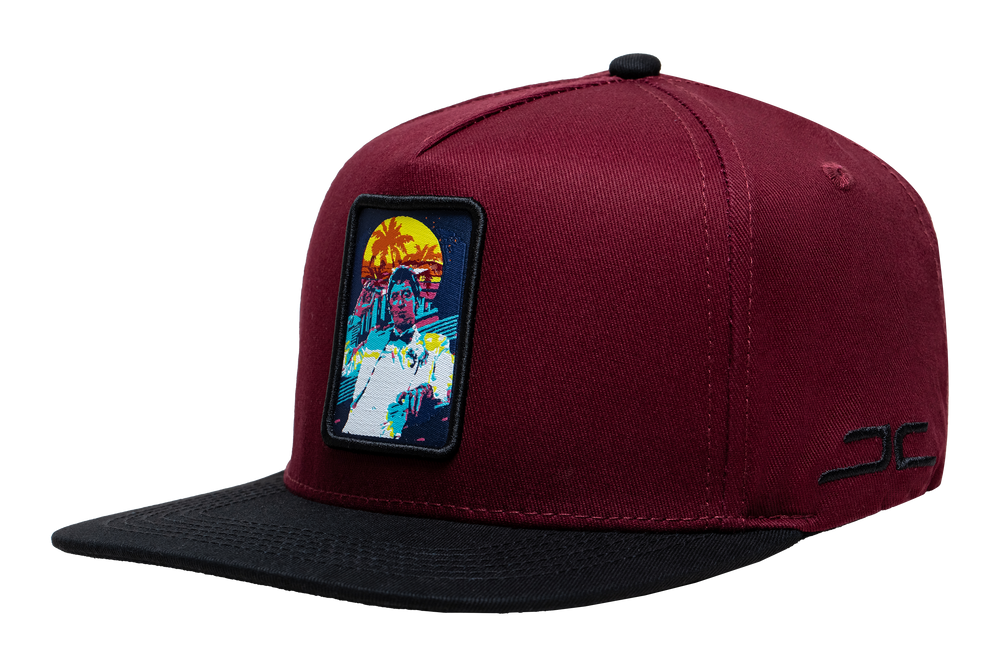 GORRA JC HATS MIAMI VIBE BURGUNDY