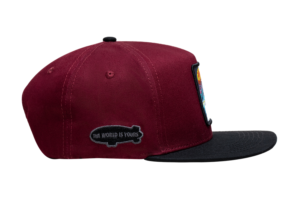 GORRA JC HATS MIAMI VIBE BURGUNDY